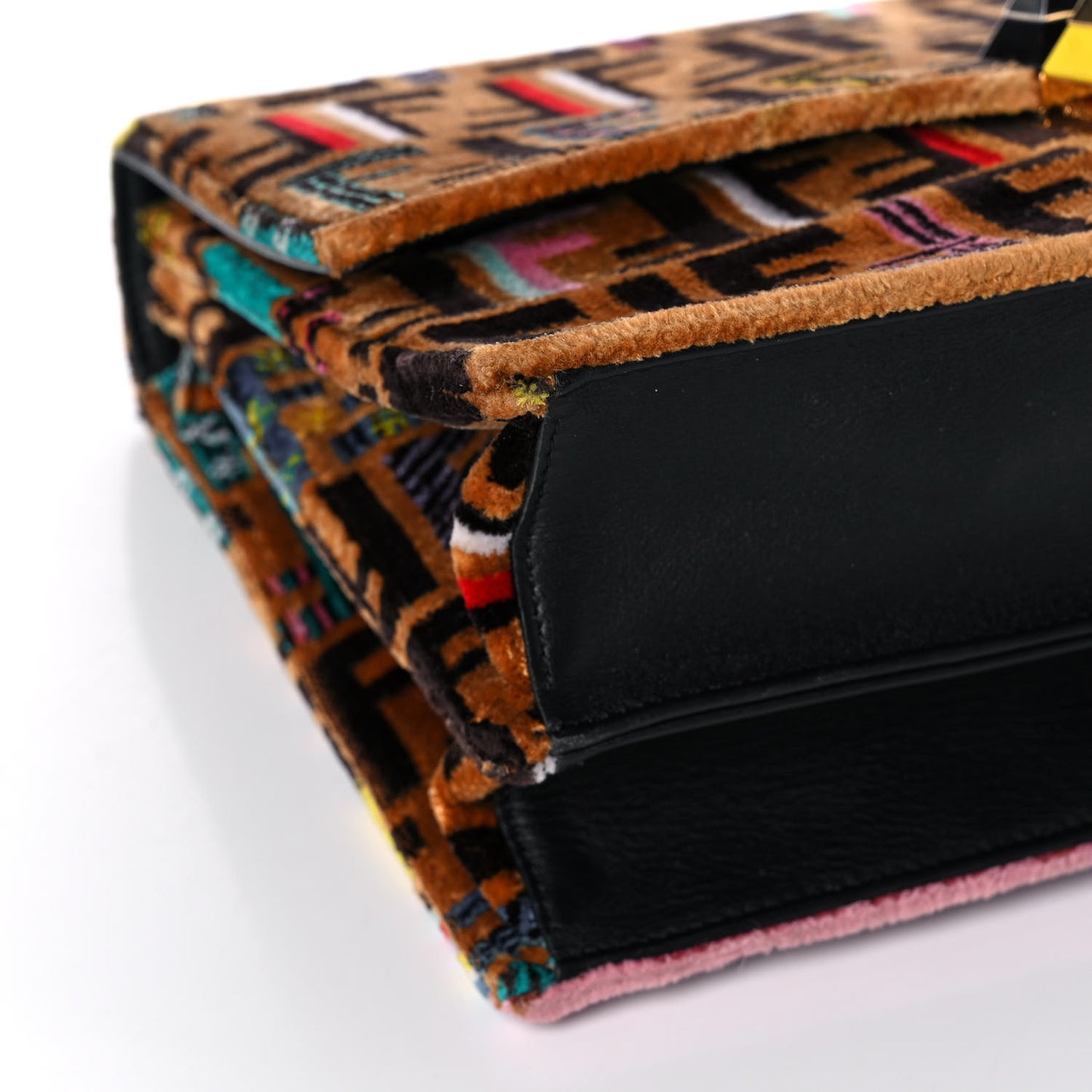 Velvet Vitello Dolce Fun Fair Kan I Shoulder Bag Tobacco Multicolor Black