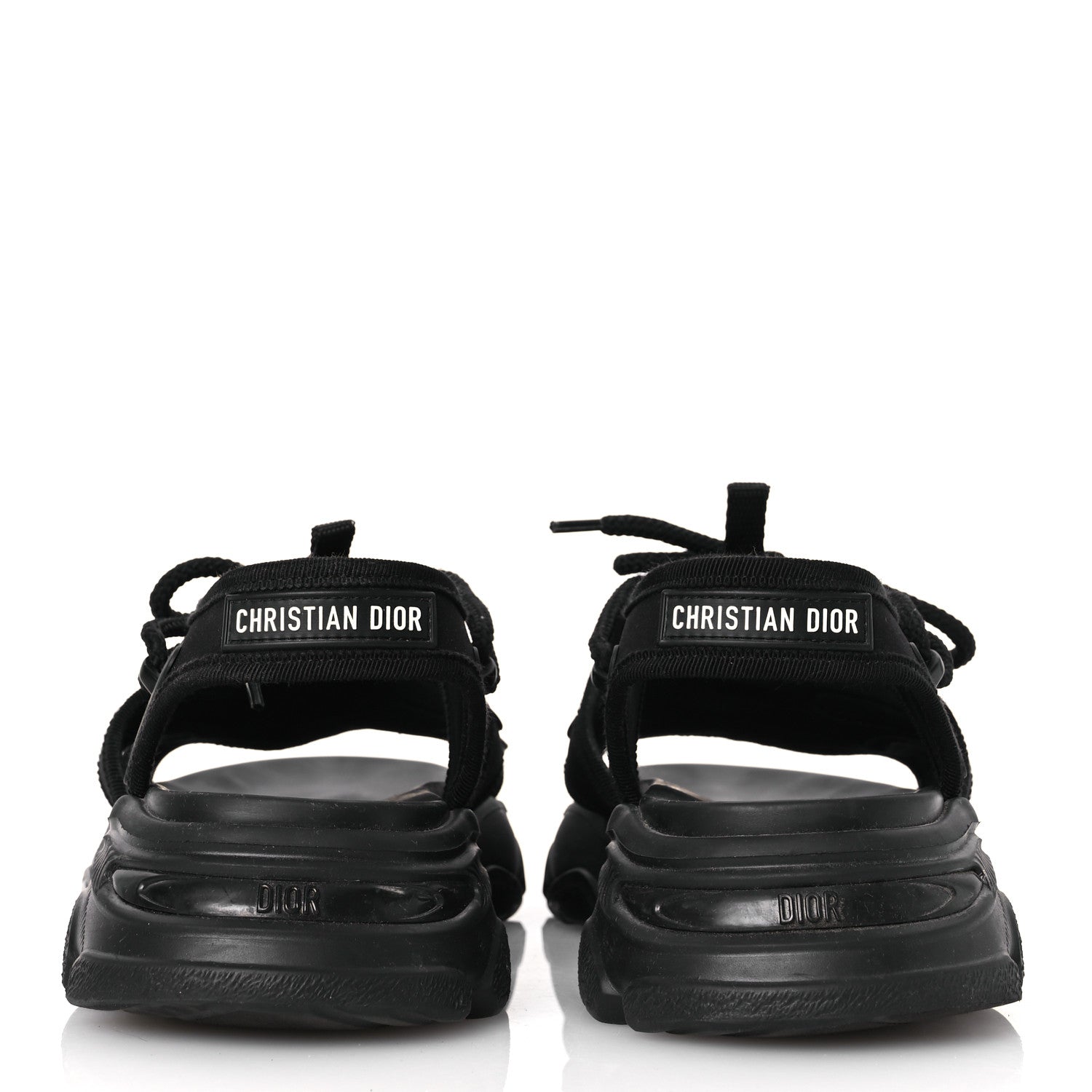 Christian Dior Technical Fabric D-Connect Sandals 37 Black 6 of 12