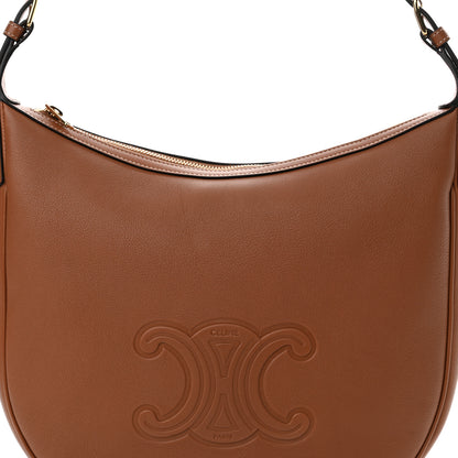 Celine Supple Calfskin Medium Triomphe Heloise Shoulder Bag Tan 7 of 9