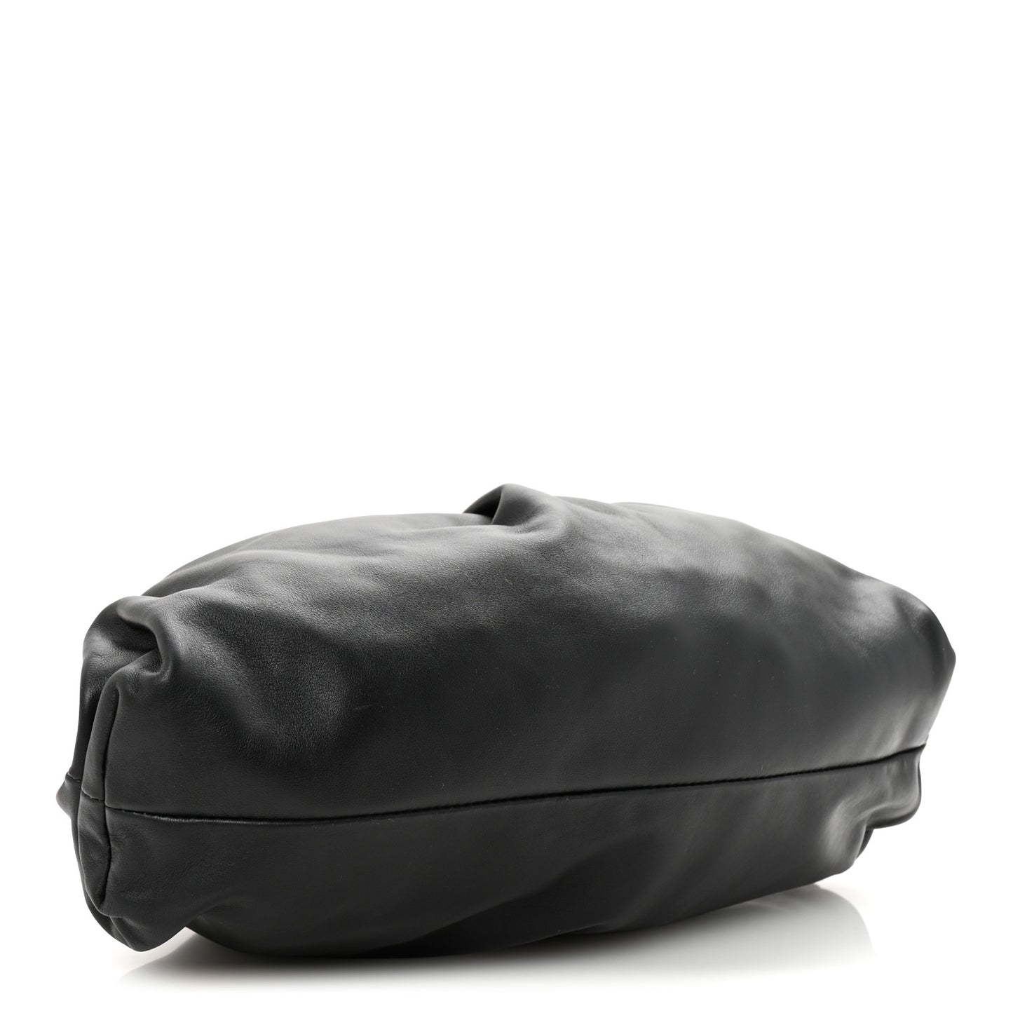 Smooth Butter Calf The Pouch Oversized Clutch Black