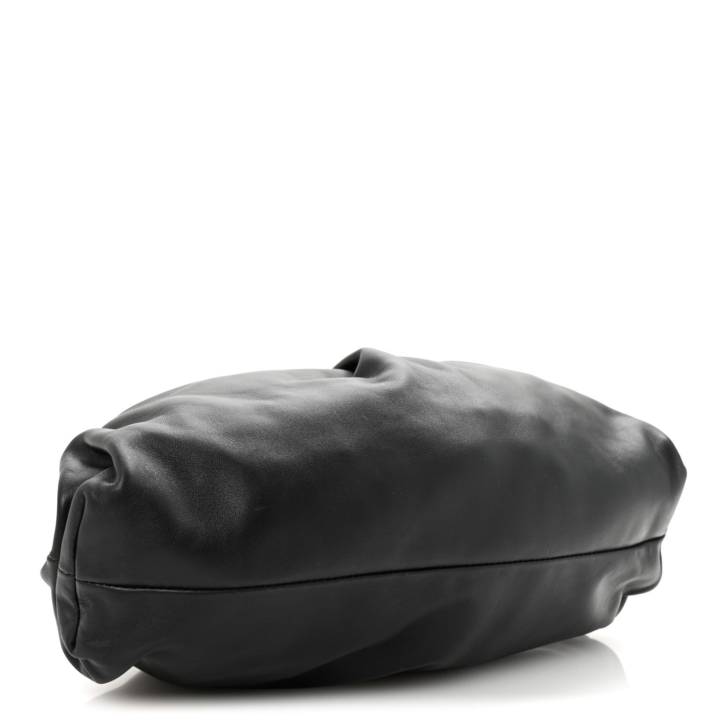 Bottega Veneta Smooth Butter Calf The Pouch Oversized Clutch Black 4 of 7