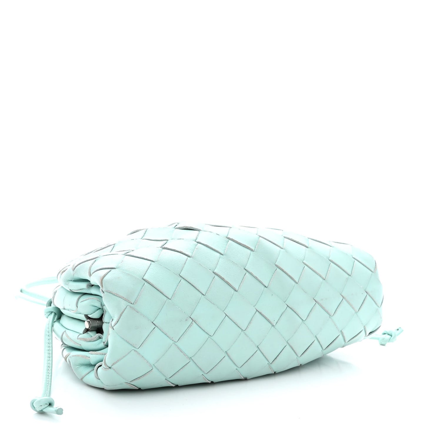 Nappa Intrecciato The Mini Pouch Topazio Silver