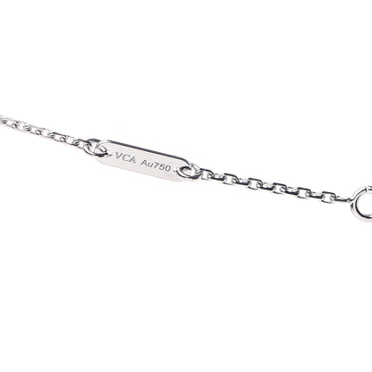 Van Cleef & Arpels 18K White Gold Turquoise Sweet Alhambra Butterfly Pendant Necklace 6 of 9