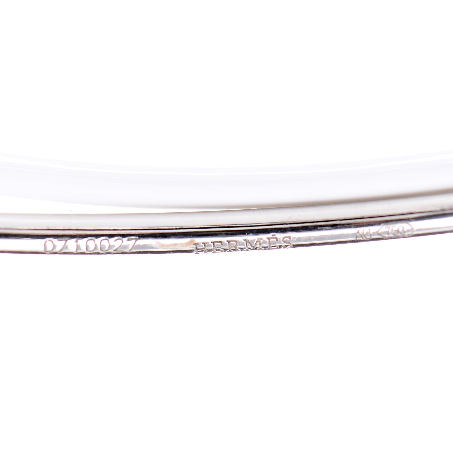 Hermes 18K White Gold Nausicaa PM Bracelet Small 4 of 8