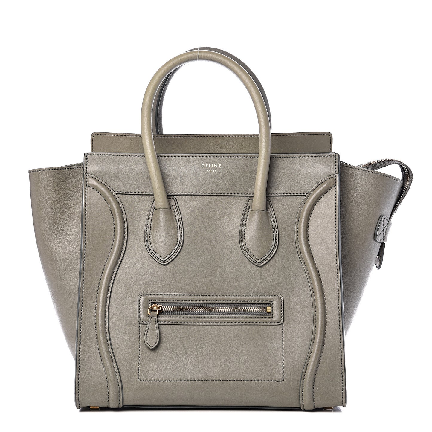 Smooth Calfskin Mini Luggage Grey
