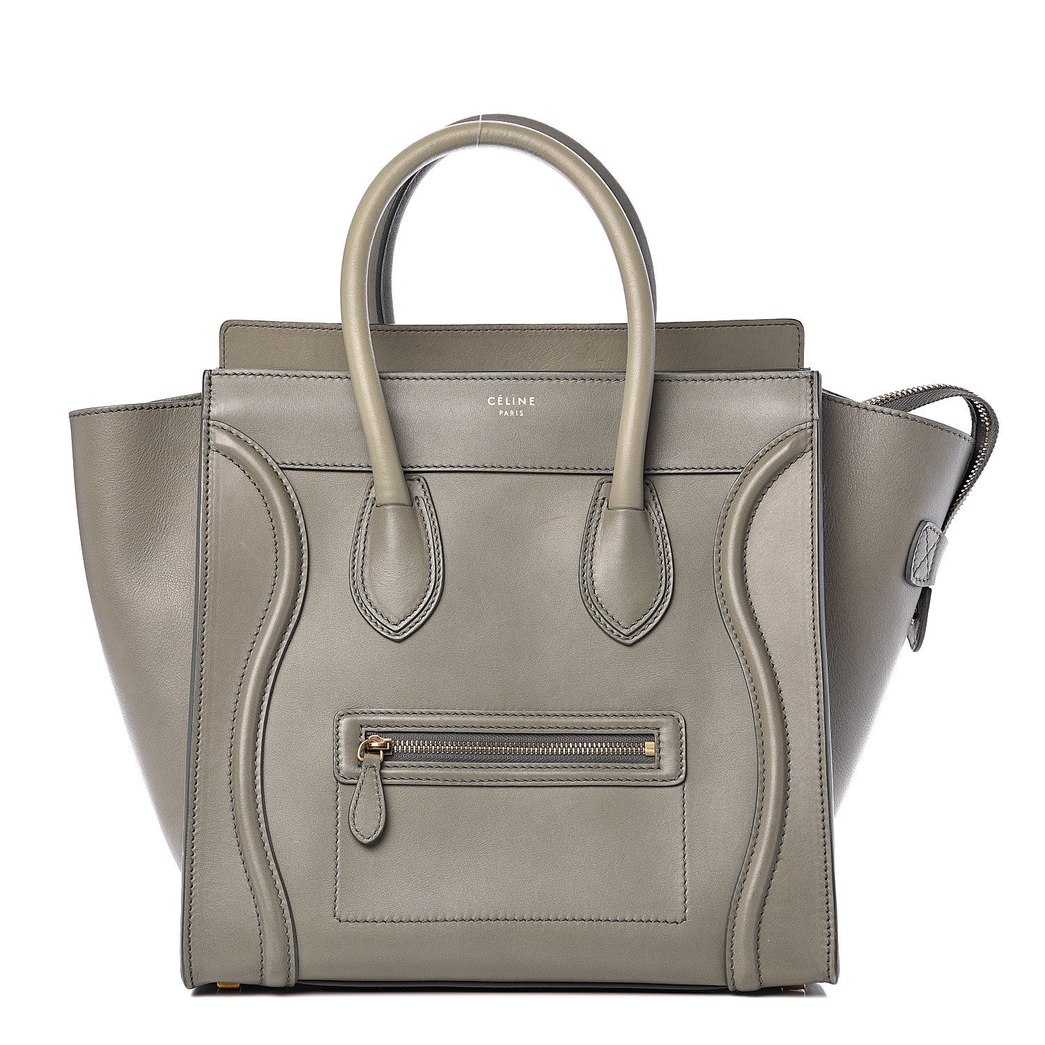 Celine Smooth Calfskin Mini Luggage Grey 1 of 9