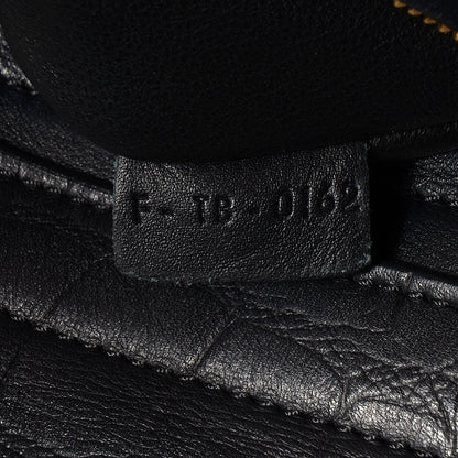 Celine Crocodile Embossed Medium Trapeze Black 8 of 8