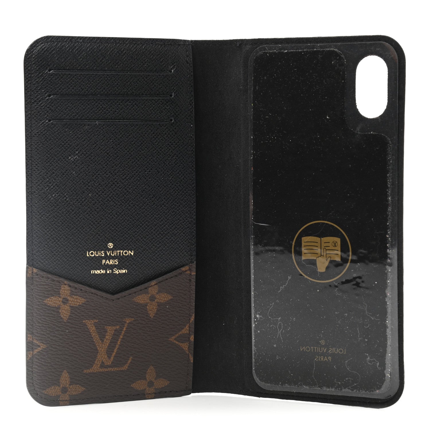 Louis Vuitton Monogram iPhone XS Max Folio Case Black 5 of 7
