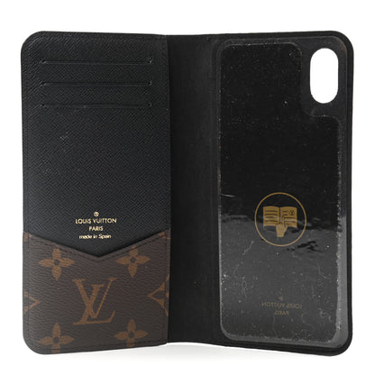 Louis Vuitton Monogram iPhone XS Max Folio Case Black 5 of 7