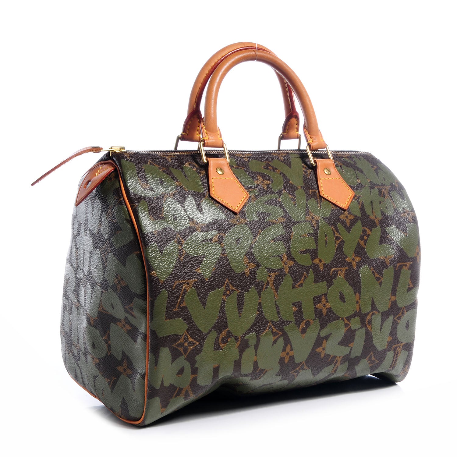 Louis Vuitton Monogram Graffiti Speedy 30 Kaki 4 of 8