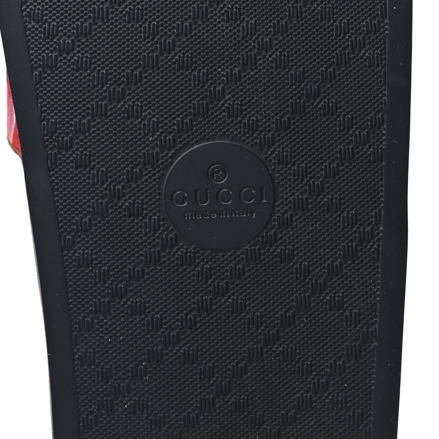 GG Supreme Monogram Blooms Slide Sandals 40 Beige Multicolor