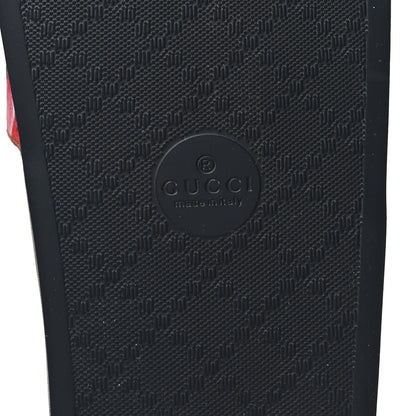 Gucci GG Supreme Monogram Blooms Slide Sandals 40 Beige Multicolor 6 of 7