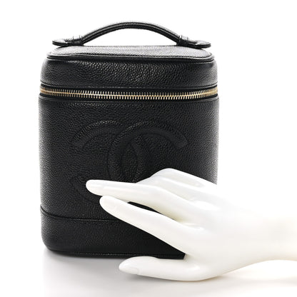 Chanel Caviar Vanity Cosmetic Case Black 2 of 13
