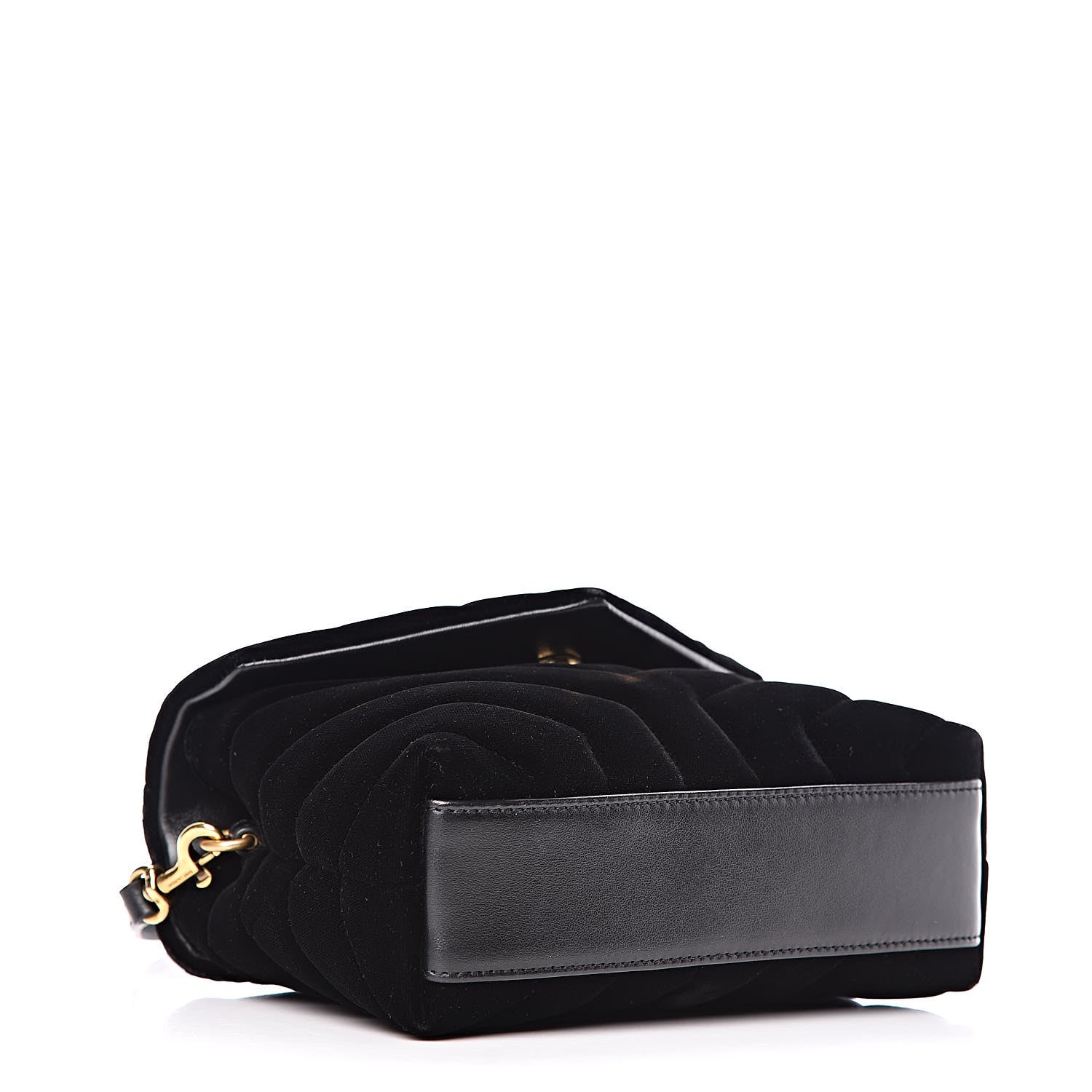 Saint Laurent Velvet Y Quilted Monogram Toy Loulou Chain Satchel French Black 4 of 13