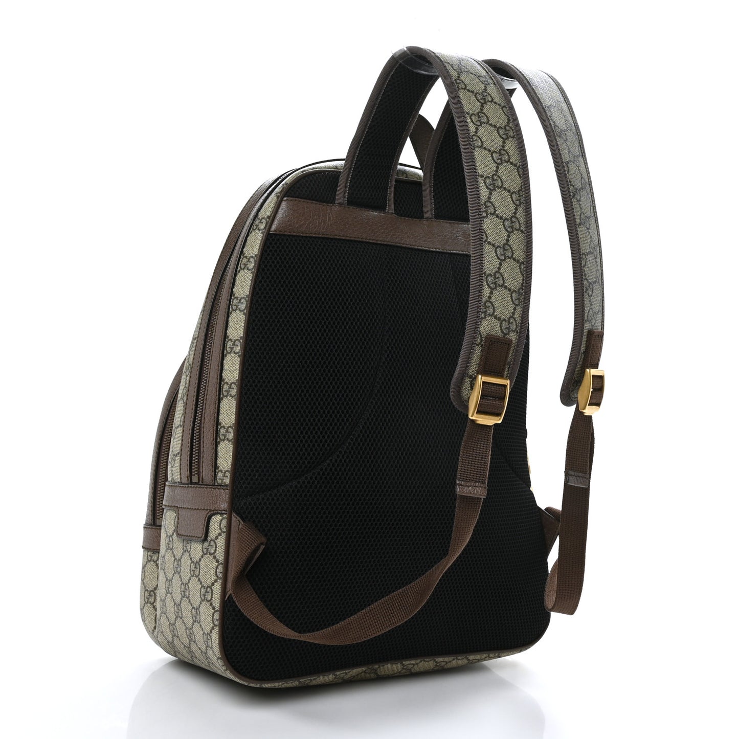 GG Supreme Monogram Medium Ophidia Day Backpack Brown