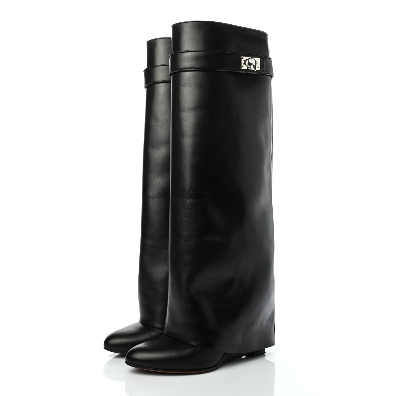 Givenchy Calfskin Newton Over The Knee Boots 36.5 Black 3 of 9