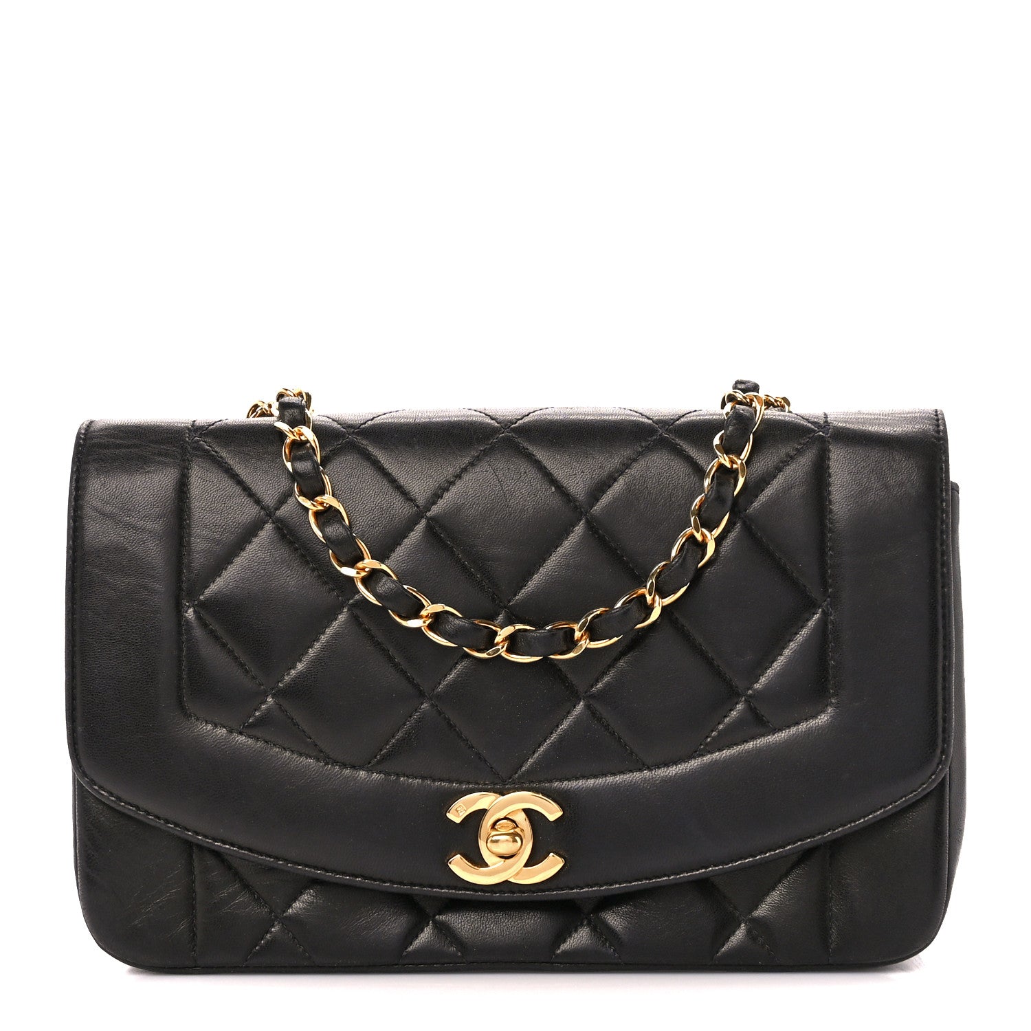 Chanel Lambskin Quilted Small Single Flap Black 1 of 11