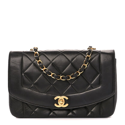 Chanel Lambskin Quilted Small Single Flap Black 1 of 11