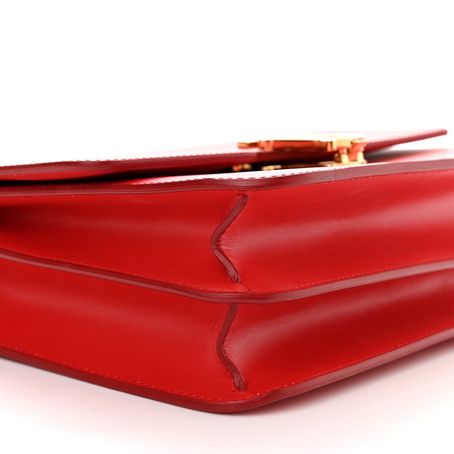 Burberry Calfskin Medium TB Bag Bright Red 8 of 12