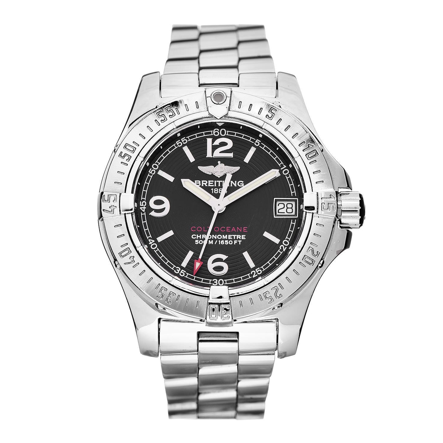 Stainless Steel 33mm Colt Oceane Quartz Watch Black A77380