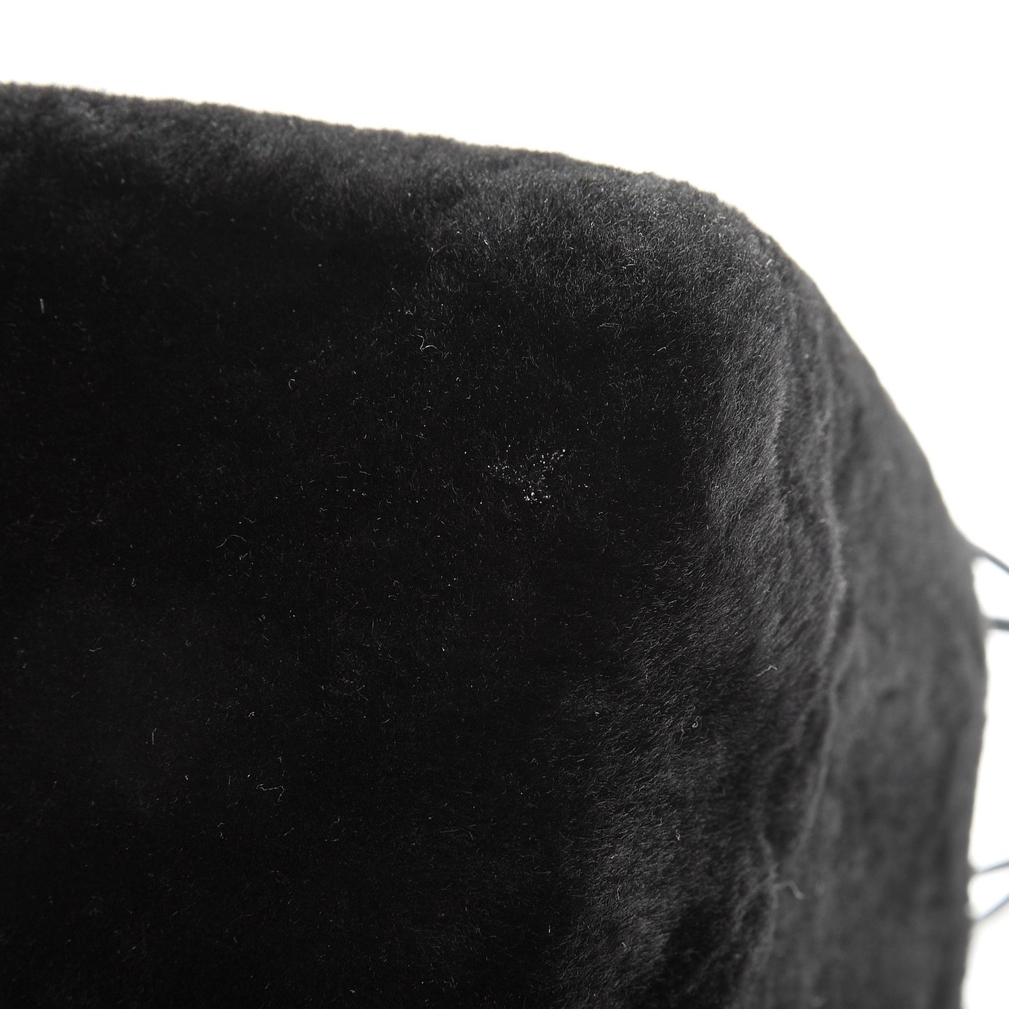 Shearling Silver Metallic Edge Hardware Papier Mini A4 Tote Black