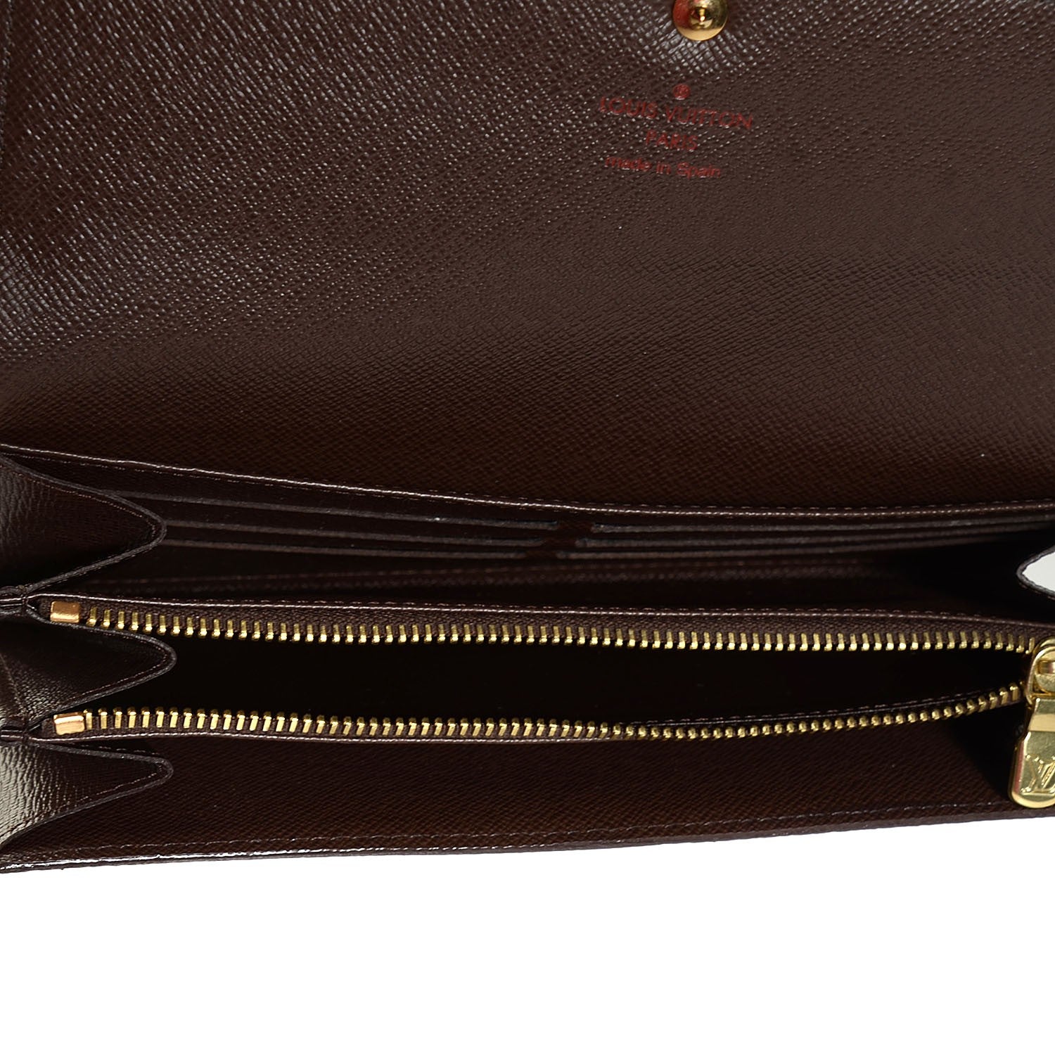 Louis Vuitton Damier Ebene Sarah Wallet 6 of 8