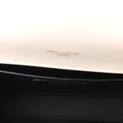 Saint Laurent Grain De Poudre Small Classic Monogram Kate Tassel Satchel Crema Soft 5 of 10
