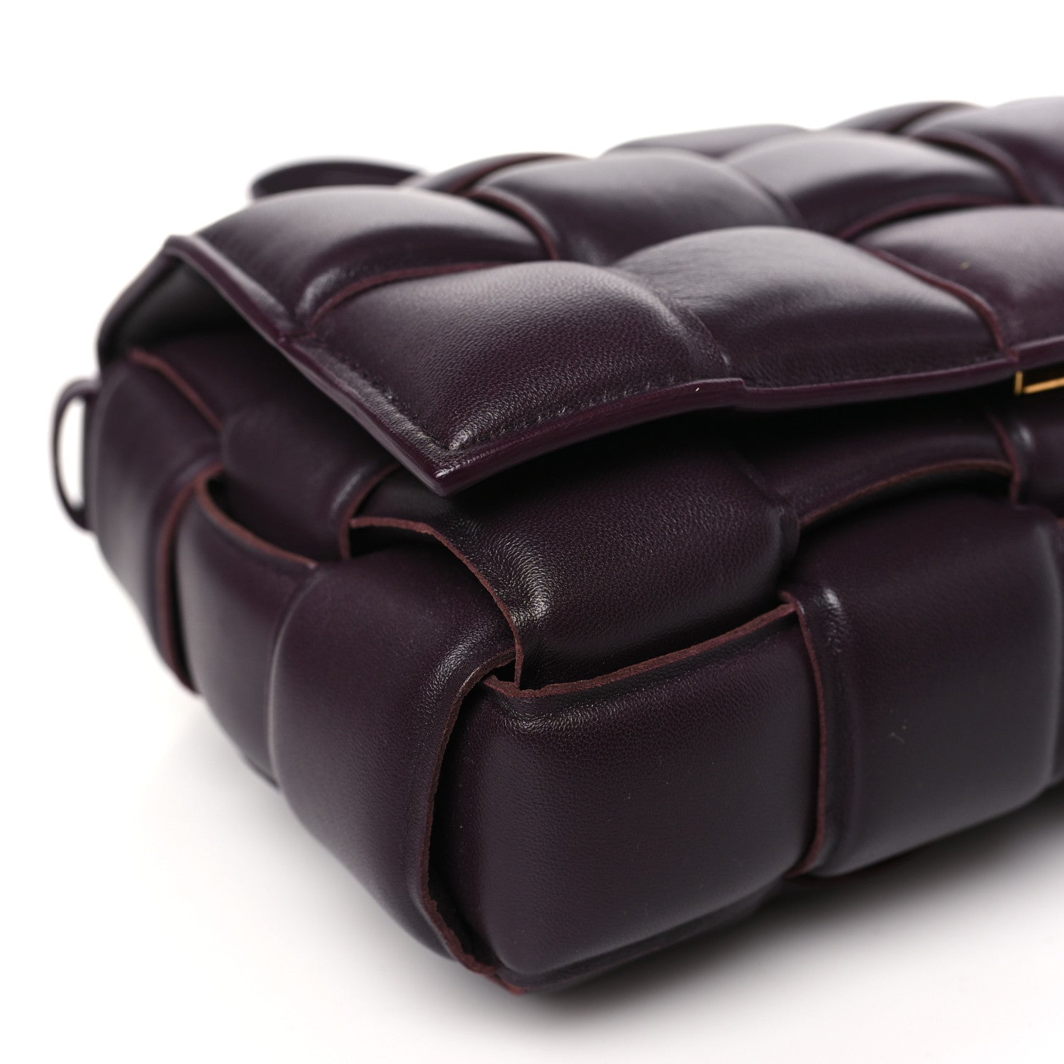 Bottega Veneta Nappa Maxi Intreccio Padded Cassette Crossbody Bag Plum 7 of 8
