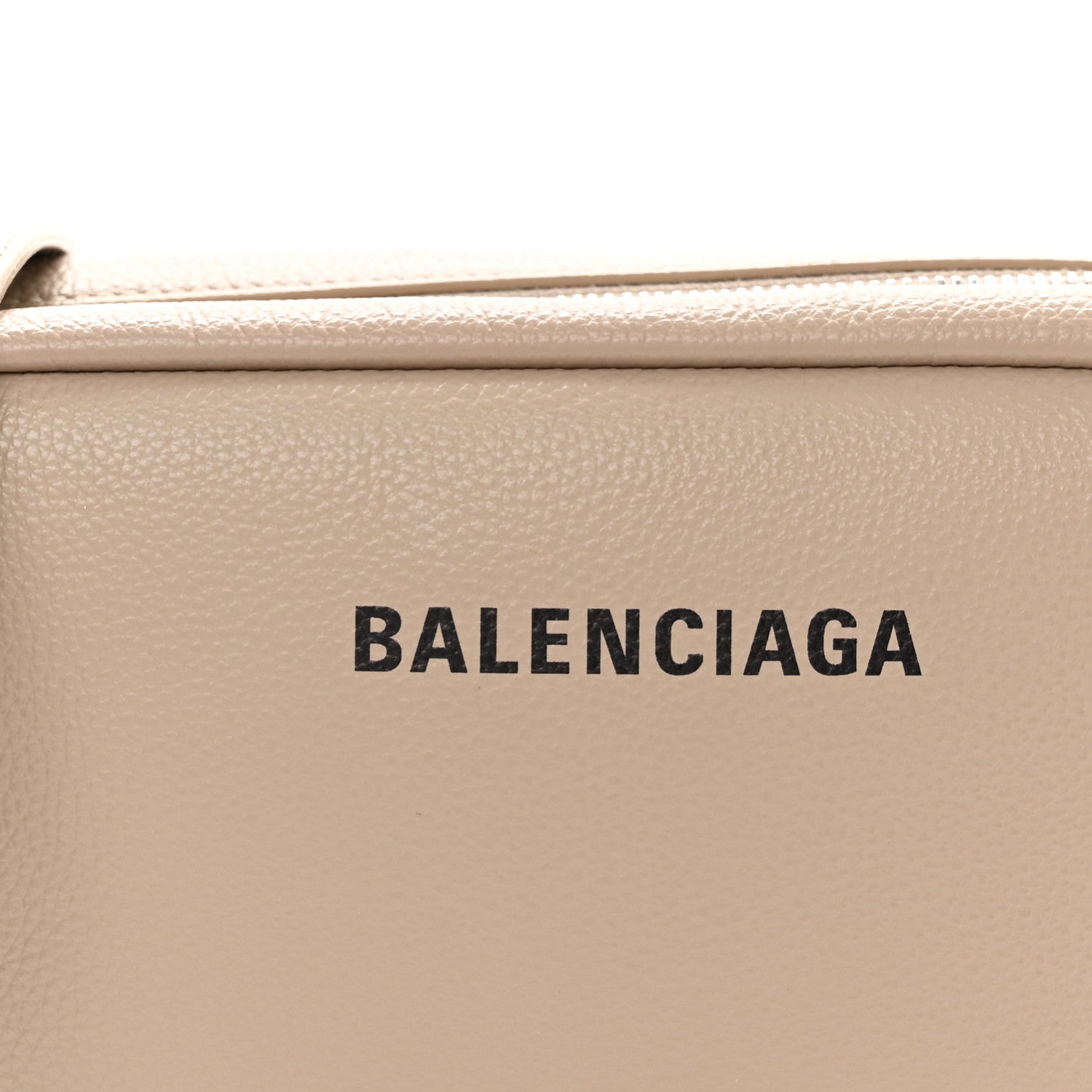 Balenciaga Calfskin Logo M Everyday Camera Bag Beige 7 of 9
