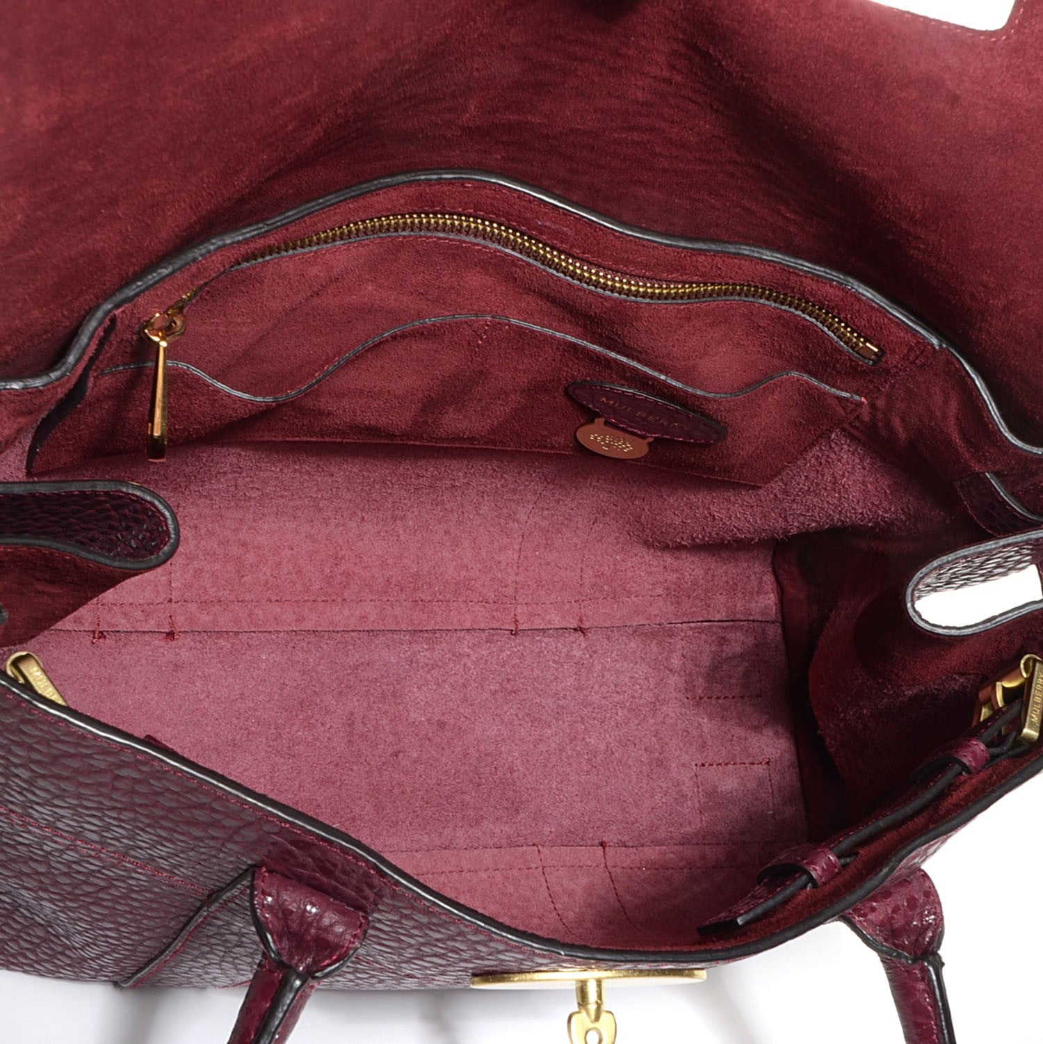 Mulberry Shiny Grain Small Bayswater Conker 7 of 11
