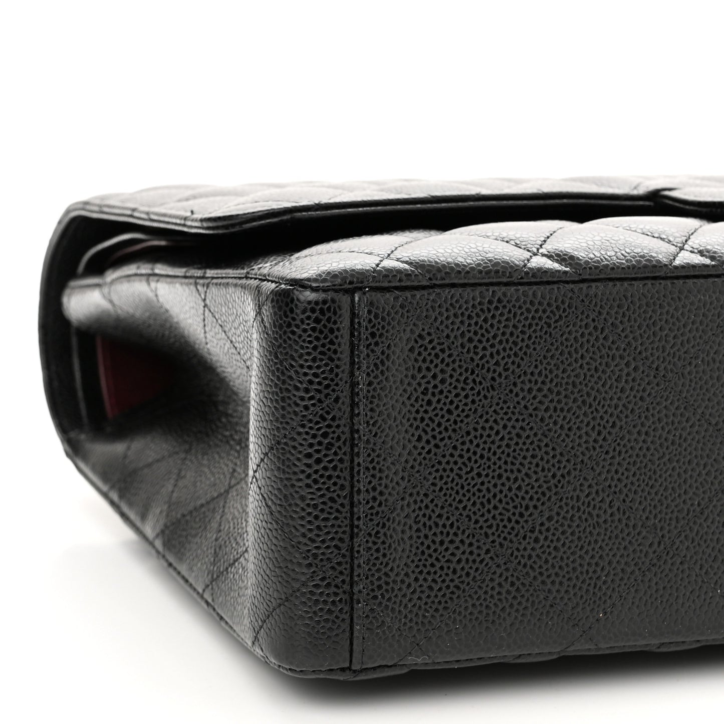 Caviar Quilted Maxi Double Flap Black