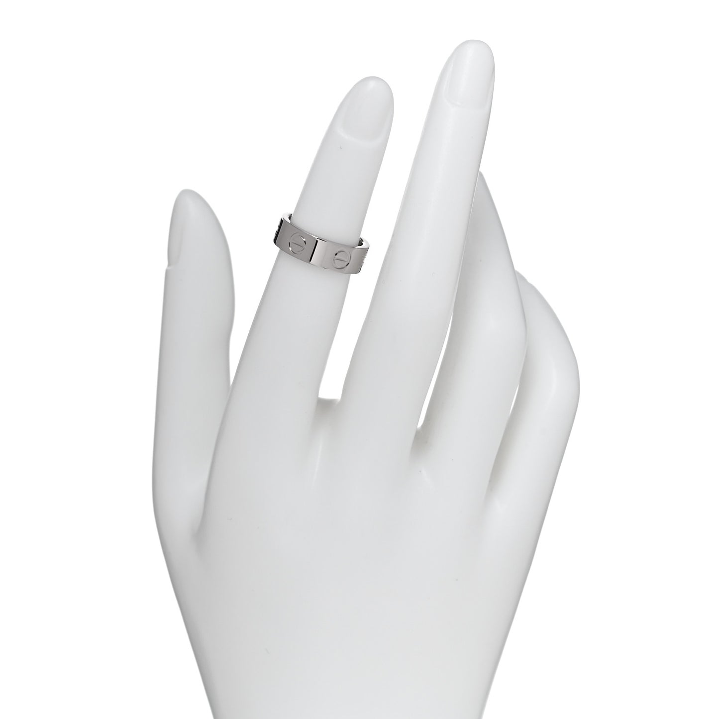 18K White Gold 5.5mm LOVE Ring 47 4