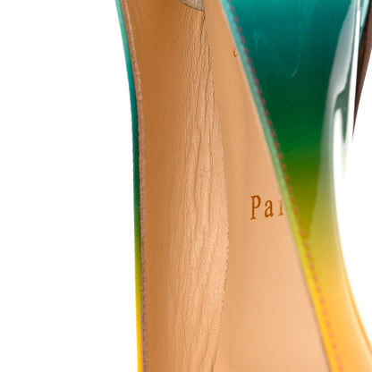 Christian Louboutin Patent Rainbow Ballalla Flats 39 Multicolor 8 of 11