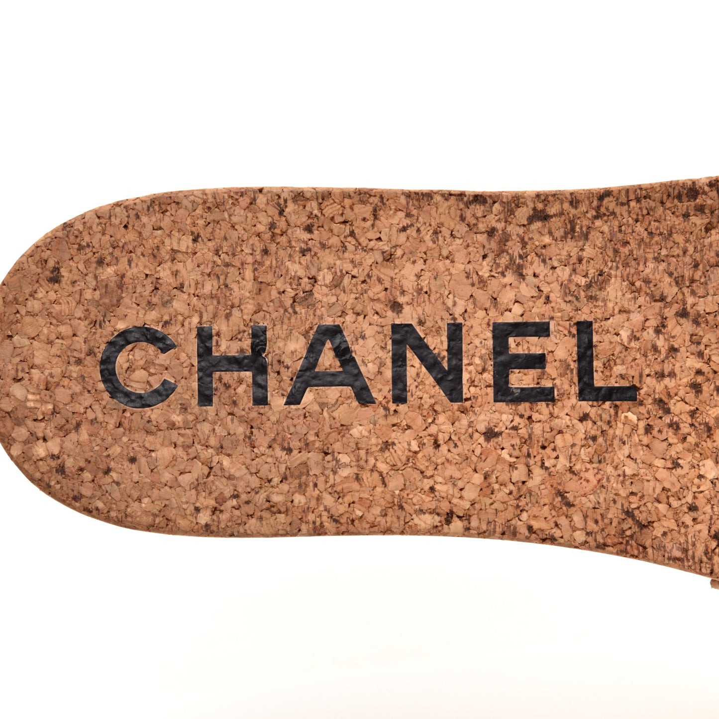 Suede Cork CC Mule Sandal 39 Beige Black