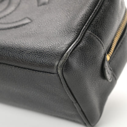 Chanel Caviar Timeless CC Cosmetic Pouch Bag Black 13 of 15
