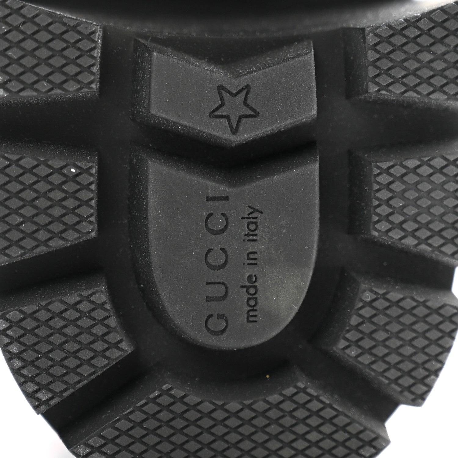 Gucci Calfskin Sylvie Web Womens Lace Up Combat Boots 37.5 Black 7 of 10