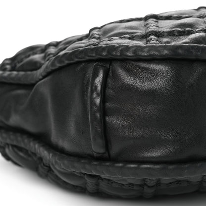 Chanel Lambskin Quilted Hidden Chain Hobo Black 9 of 11