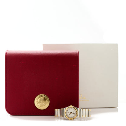 Omega Stainless Steel 18K Yellow Gold 25mm Constellation Quartz Watch White 1372.30.00 5 of 5