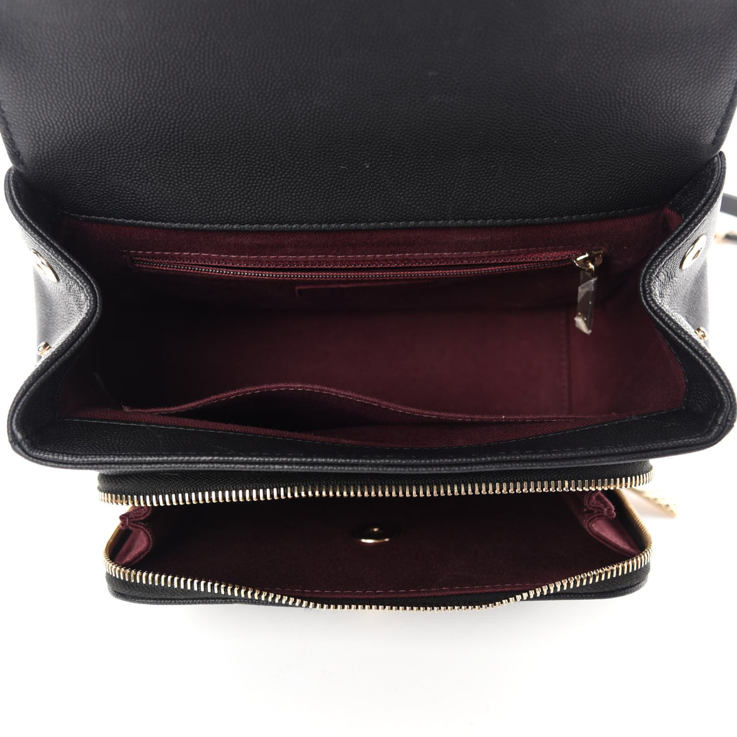 Caviar Quilted Medium Business Affinity Flap Black