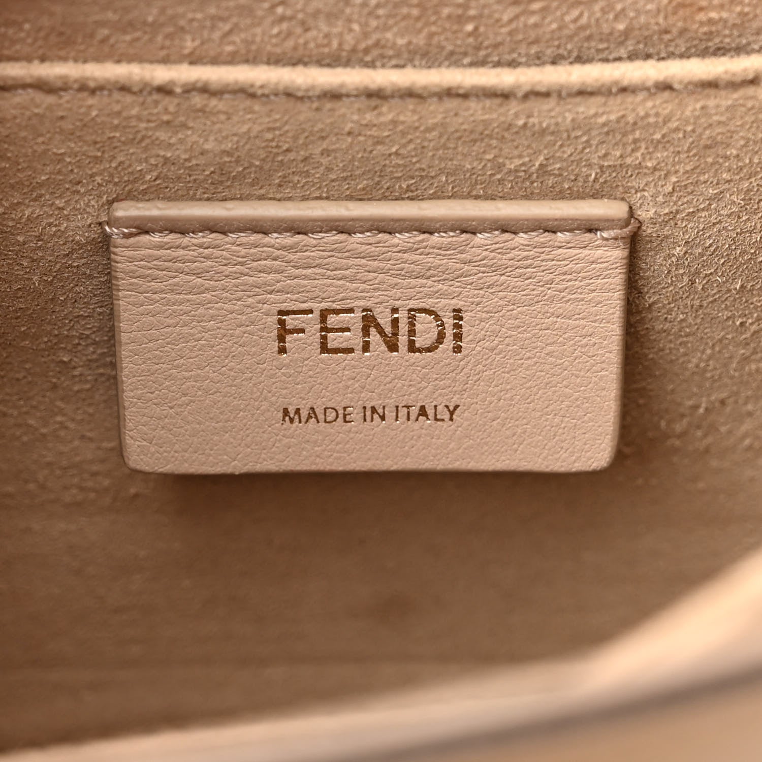 Fendi Vitello Liberty Velvet FF 1974 Hearts Padlock Embroidered Kan I Shoulder Bag Fango Multicolor 7 of 11
