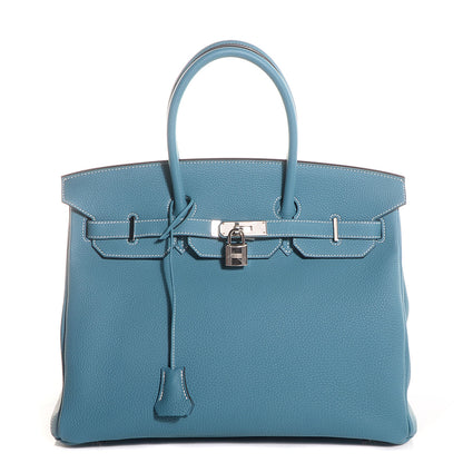 Hermes Togo Birkin 35 Blue Jean 1 of 26