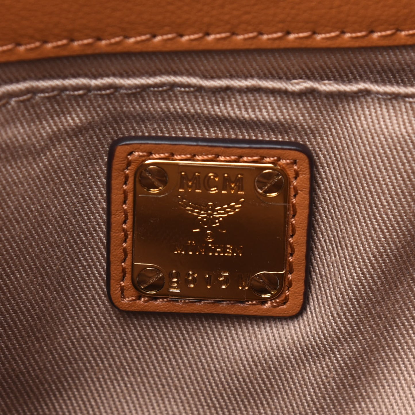 Visetos Zoo Rabbit Drawstring Bucket Bag Cognac