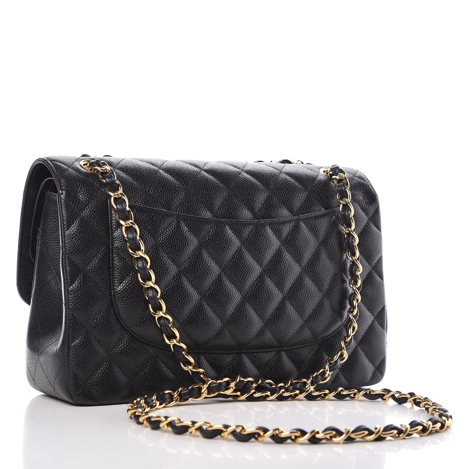 Chanel Caviar Quilted Jumbo Double Flap Black 4 of 10