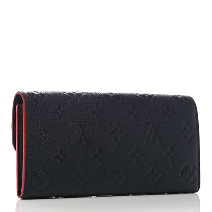 Louis Vuitton Empreinte Emilie Wallet Marine Rouge 3 of 7