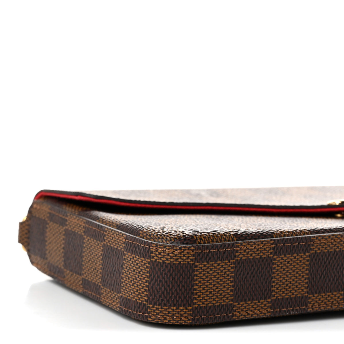 Louis Vuitton Damier Ebene Pochette Felicie Chain Wallet 10 of 11