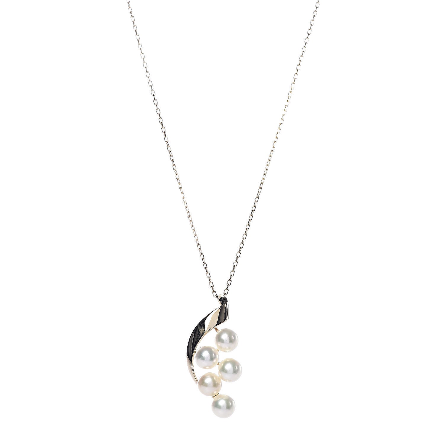 Mikimoto 18K Yellow Gold Akoya Pearl 6mm Pendant Necklace 1 of 4