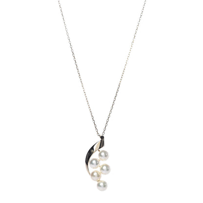 Mikimoto 18K Yellow Gold Akoya Pearl 6mm Pendant Necklace 1 of 4