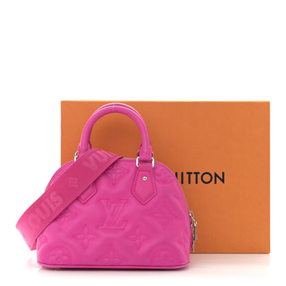 Louis Vuitton Calfskin Bubblegram Alma BB Rose Miami 15 of 15