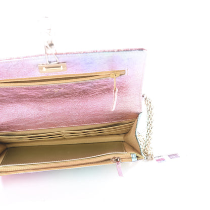 Chanel Metallic Goatskin Quilted 2.55 Reissue Wallet on Chain WOC Multicolor 4 of 11