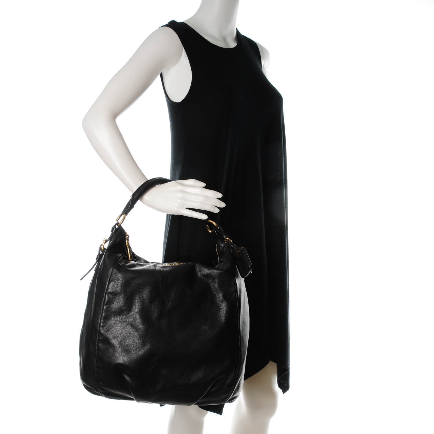 Soft Calf Hobo Nero Black
